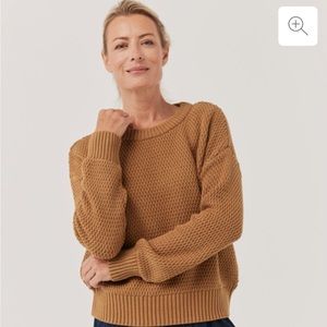 PACT HONEYCOMB KNIT SWEATER